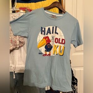 Charlie Hustle KU Jayhawk T shirt